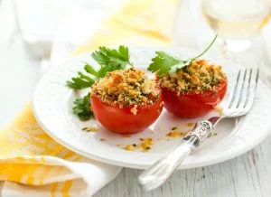 Julia Child's Recipe for provencal style baked tomatoes