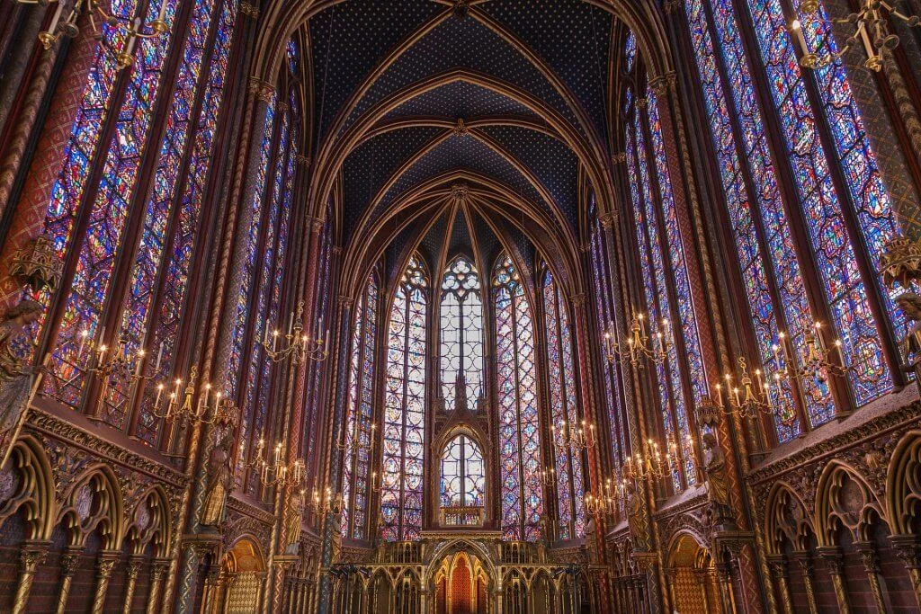 Interior of Sainte-Chapelle