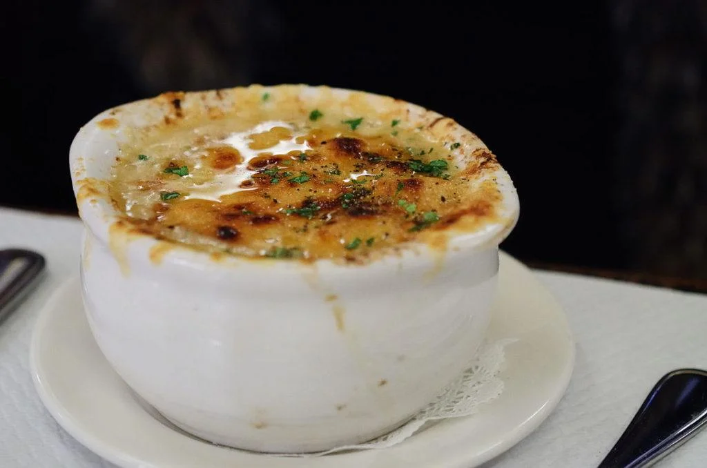 French Onion Soup at Balthazar, NYC