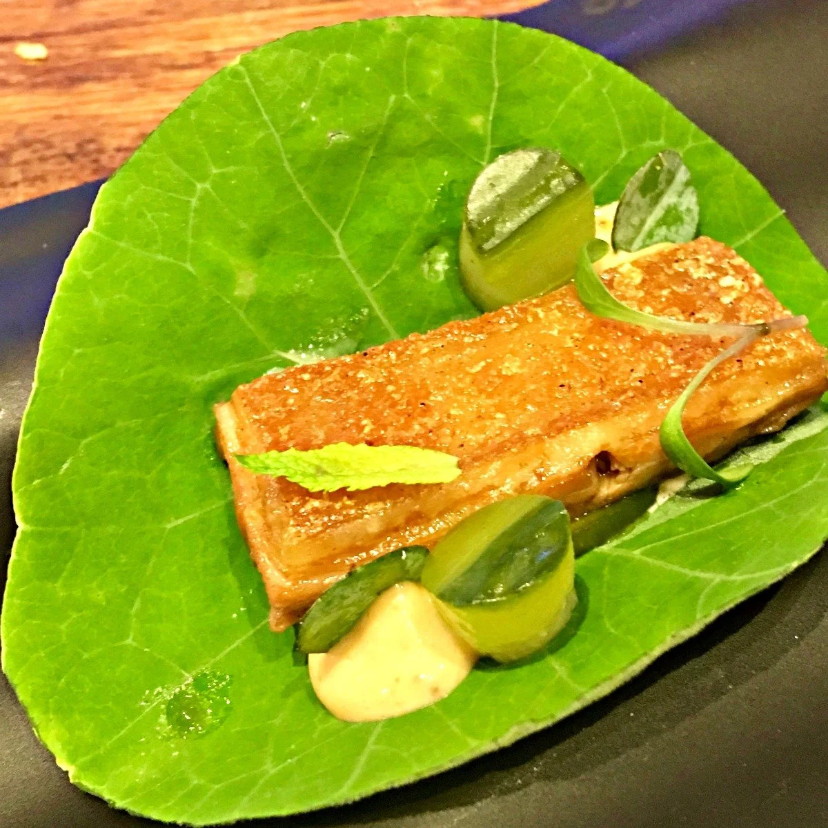 Suckling pig taco at Tickets Barcelona
