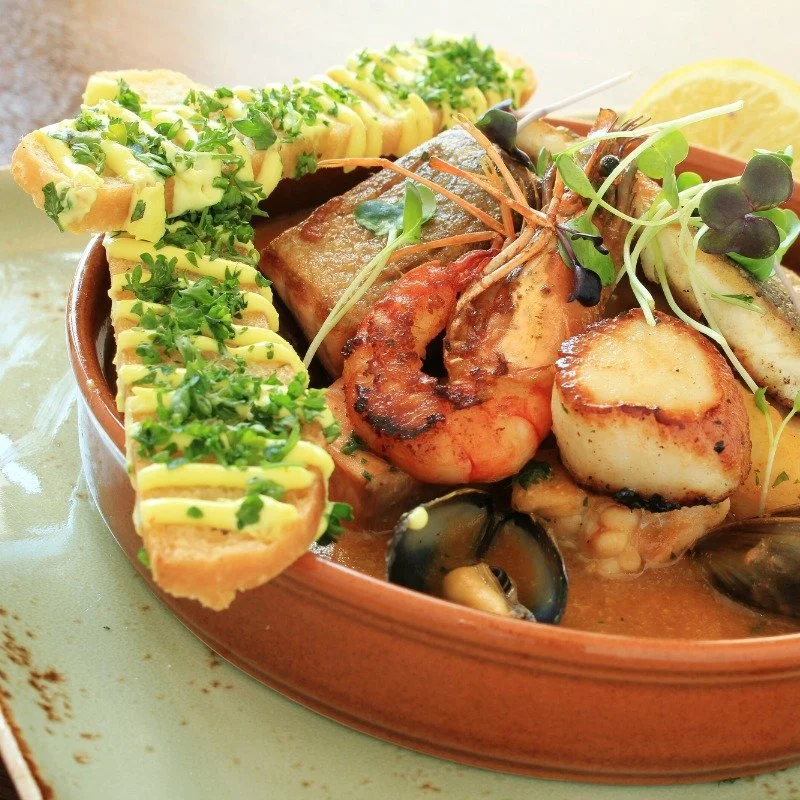 World cuisine recipe from Julia Child for bouillabaisse