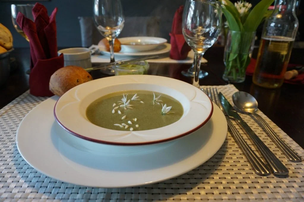 soup served as part of a unique dining experience in Ireland
