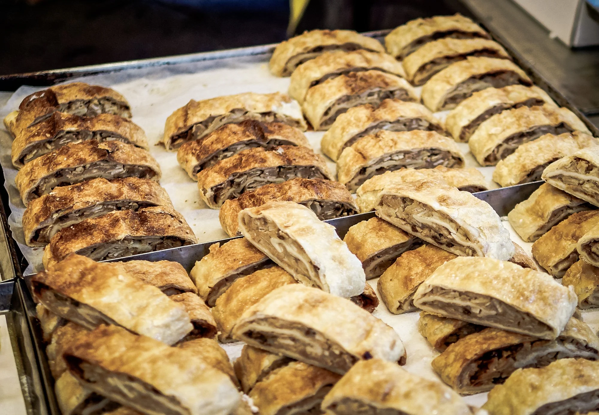 Variety of strudel at the Vienna Christmas Markets
