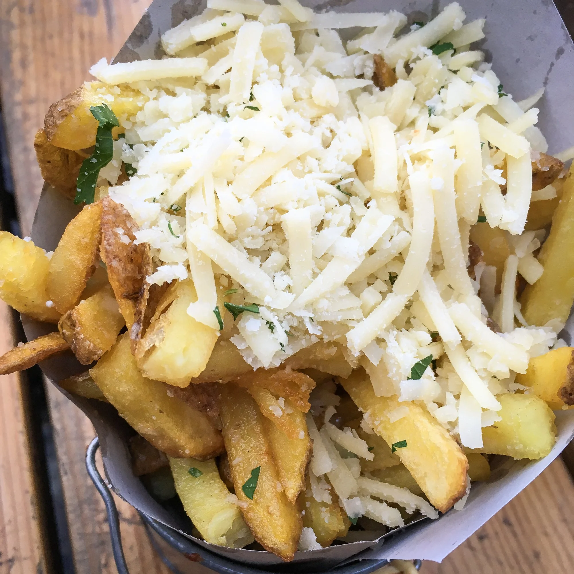 Fast Food Barcelona - loaded fries at Makamaka