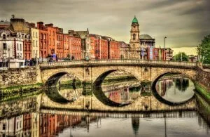 View of Mellows Bridge in Dublin - Ireland