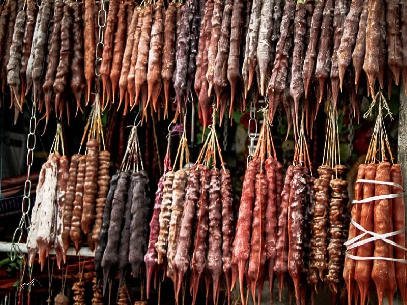 display of Georgian churchkhela