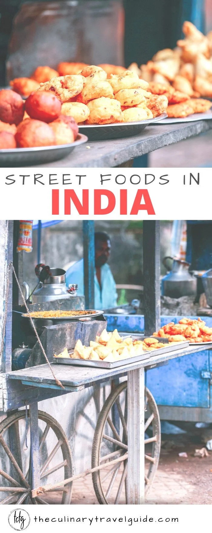 Street food cart in India